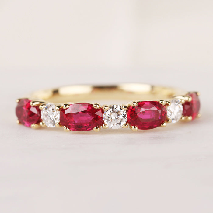 Rocks Ruby & Diamond Ring