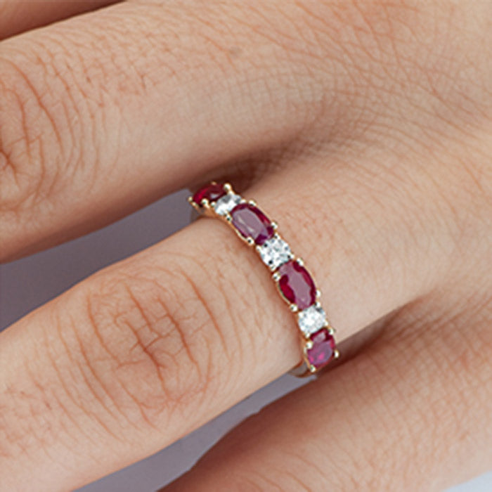 Rocks Ruby & Diamond Ring
