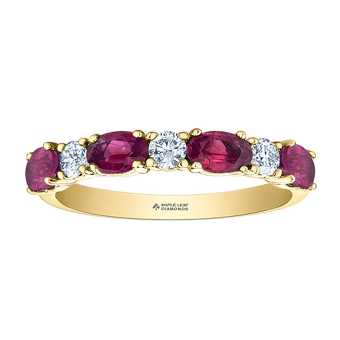 Rocks Ruby & Diamond Ring