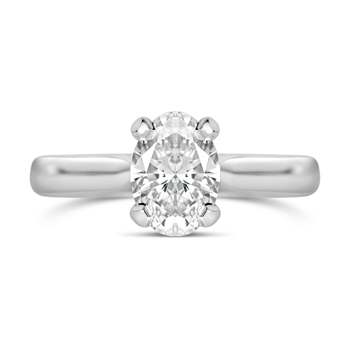 Oval Diamond Solitaire Engagement Ring 1.00ct - Laboratory Grown Diamond