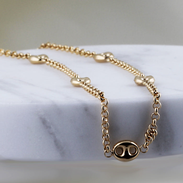 Rocks Marine Link Chain Necklace