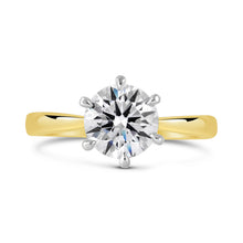 Load image into Gallery viewer, Round Brilliant 6 Claw Solitaire Engagement Ring 1.50ct