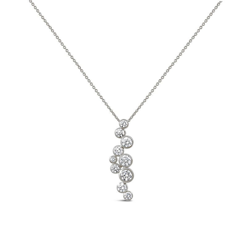 Bezel Set Diamond Necklace