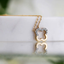 Load image into Gallery viewer, Diamond Quatrefoil Necklace