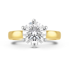 Load image into Gallery viewer, Round Brilliant Soliatire Engagement Ring 2.03ct