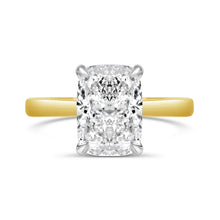 Load image into Gallery viewer, Cushion Solitaire Engagement Ring 3.51ct