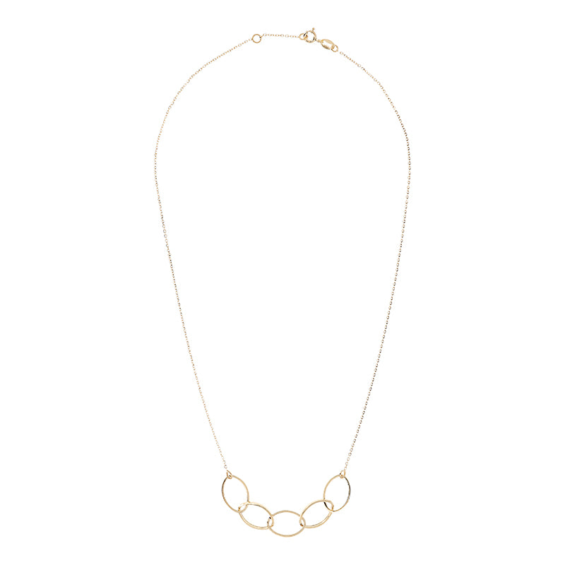 Interlocking Oval Chain Necklace