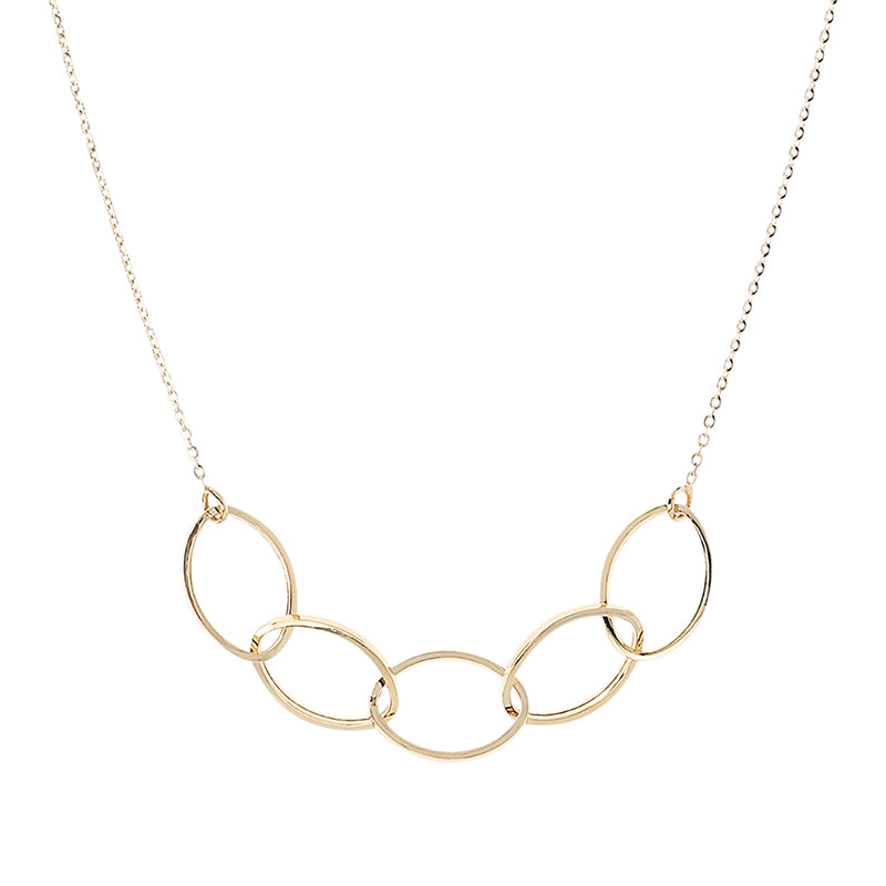 Interlocking Oval Chain Necklace