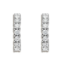 Load image into Gallery viewer, Rocks Diamond Huggie Hoop Earrings - 14mm