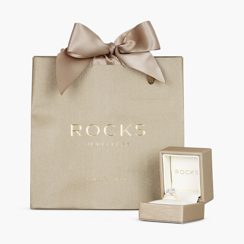 Cushion & Pear 3 Stone Engagement Ring 2.36ct