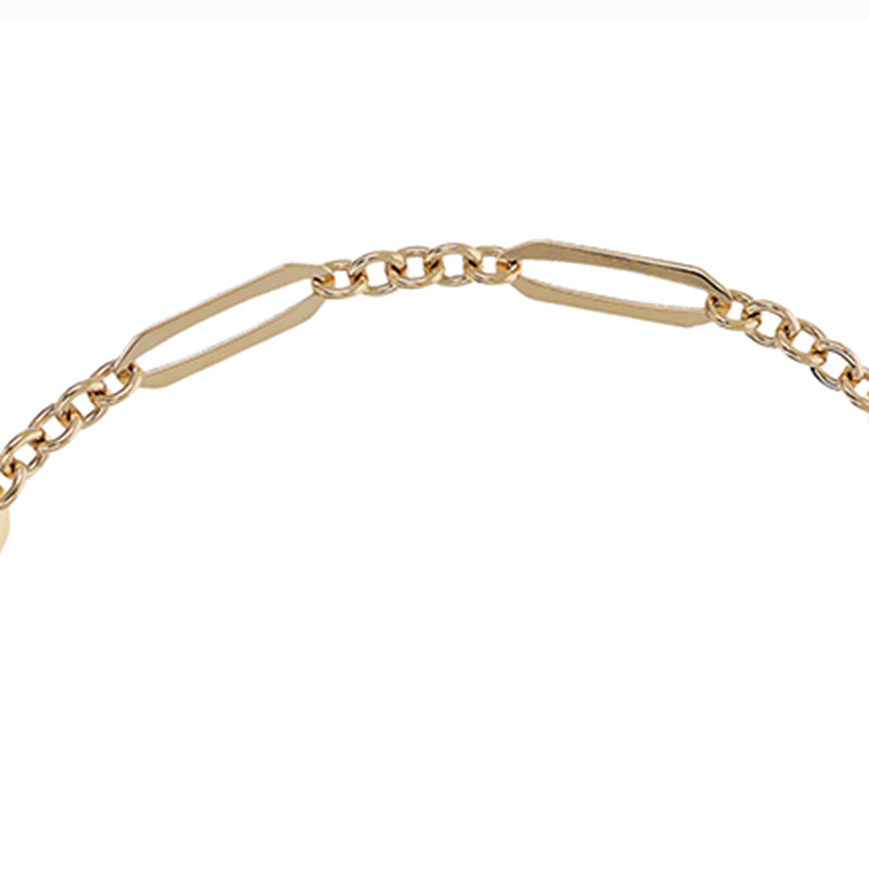 Oval & Round Chain Link Bracelet
