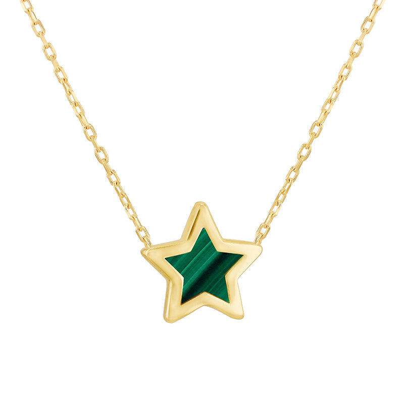 Malachite Star Necklace