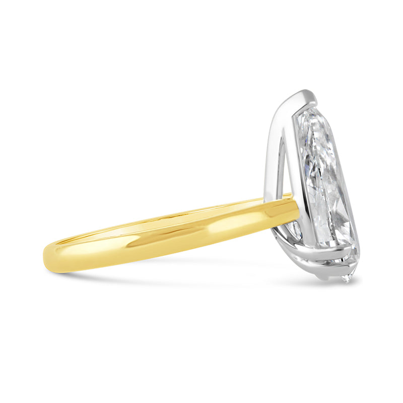 Pear Cut Solitaire Engagement Ring 5.08ct