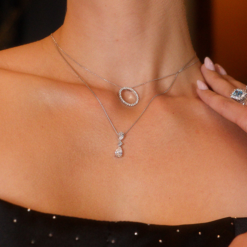 Diamond Open Circle Pendant 2.01ct