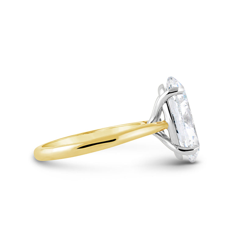 Oval Solitaire Engagement Ring 6.01ct