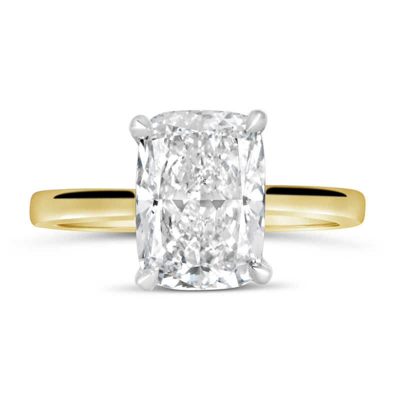 Cushion Solitaire Engagement Ring 4.36ct