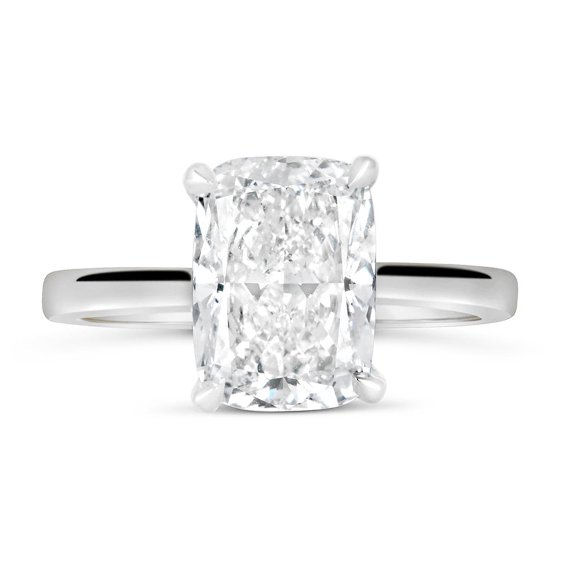 Cushion Solitaire Engagement Ring 2.50ct