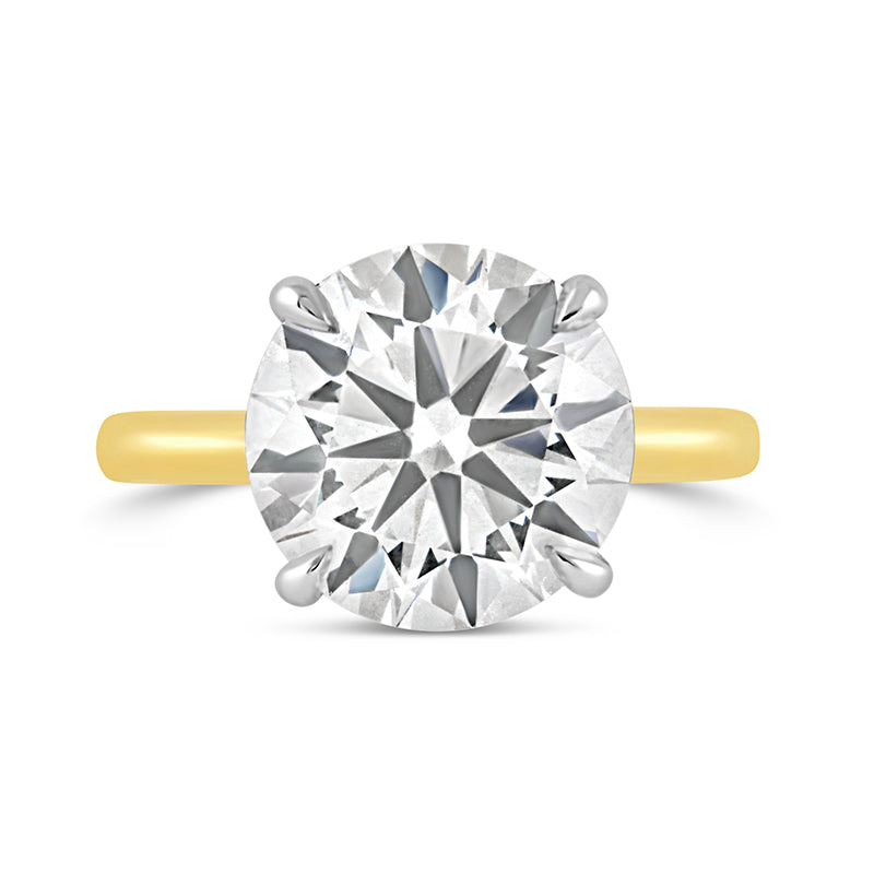 Round Brilliant 4 Claw Solitaire Engagement Ring 6.04ct