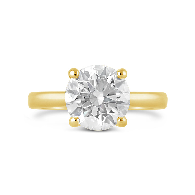 Round Brilliat Solitaire Engagement Ring 2.50ct