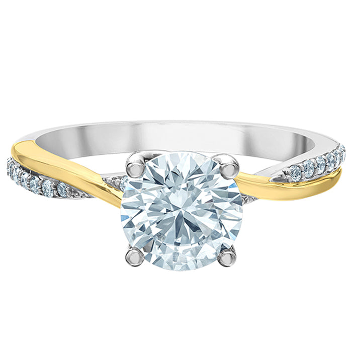 Round Brilliant Solitaire Twist Engagement Ring 1.18ct