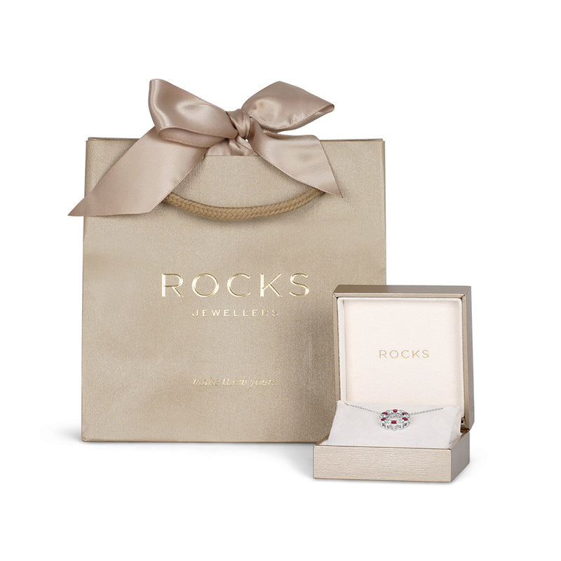 Flower CZ Drop Pendant