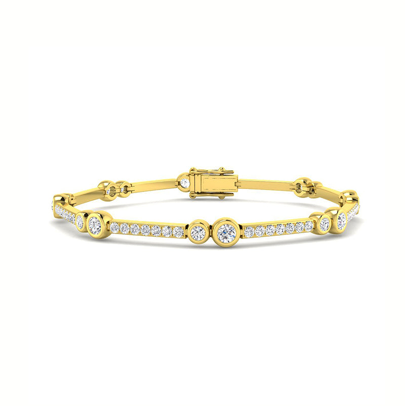 Diamond Station Bracelet 2.42ct