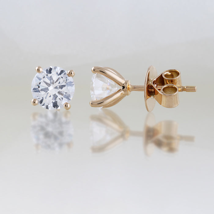 Diamond Solitaire Stud Earrings 2.00ct