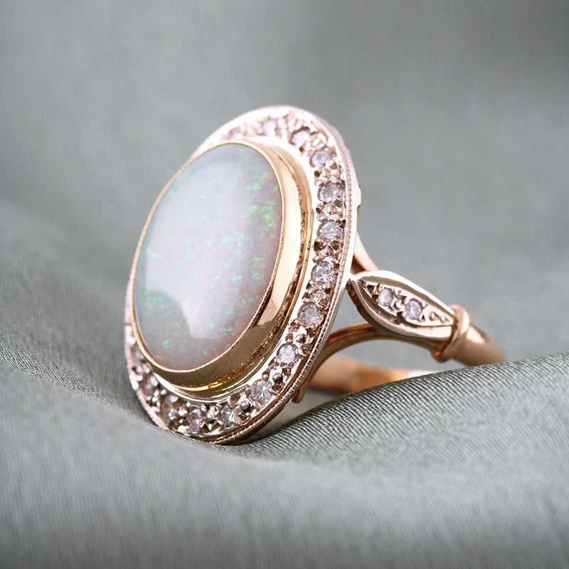 French Opal & Diamond Dress