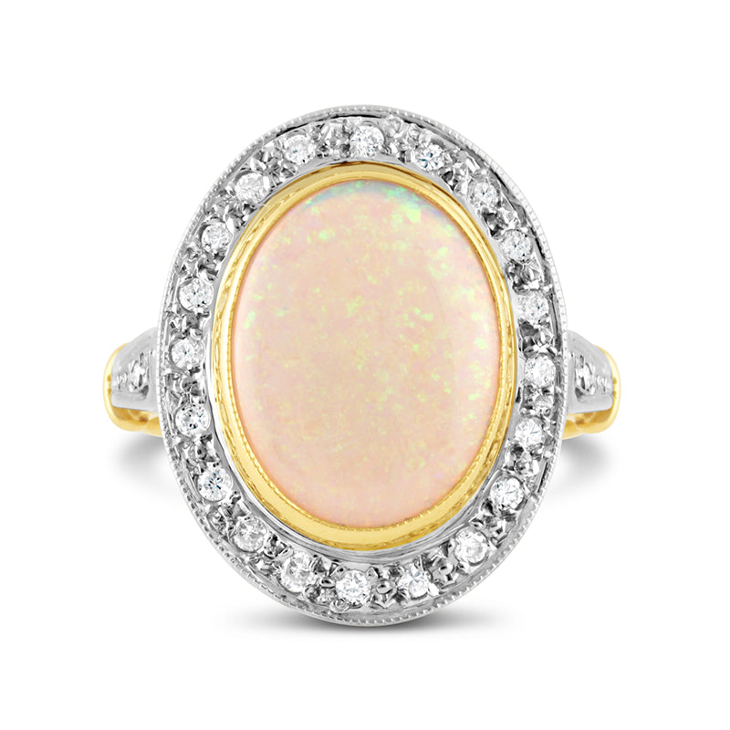 French Opal & Diamond Dress