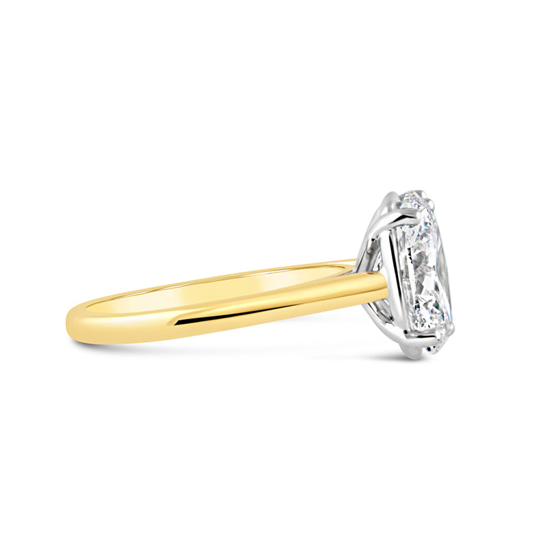 Oval & Pear Toi et Moi Engagement Ring 3.98ct