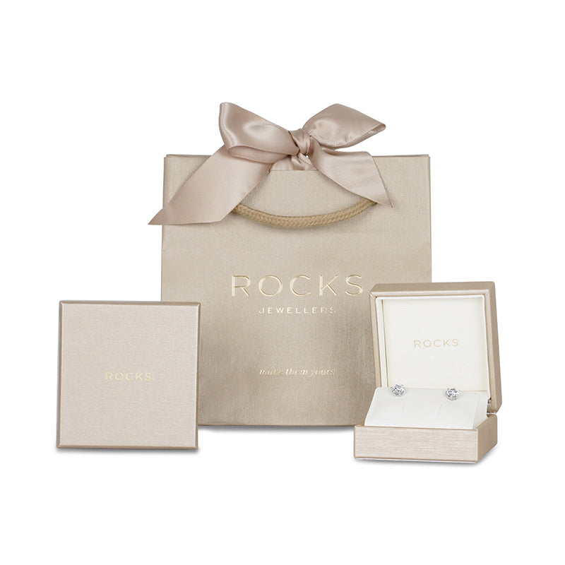 Diamond Solitaire Spike Stud Earrings 0.31ct