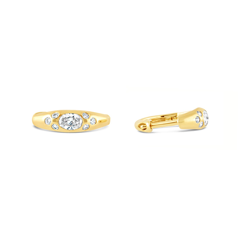 Celestial Diamond Hoop Earrings 0.49ct