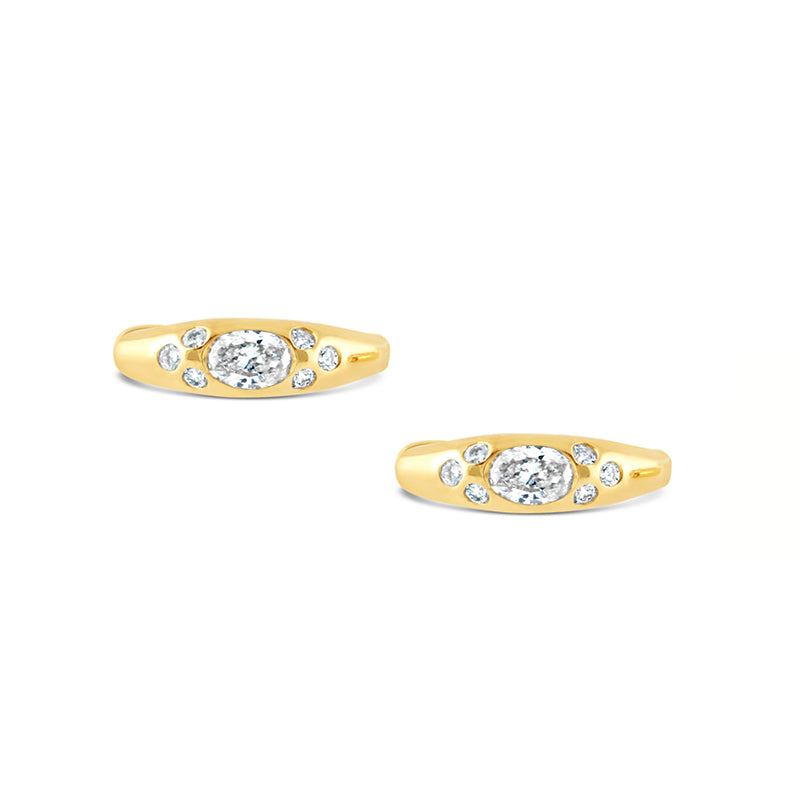 Celestial Diamond Hoop Earrings 0.49ct