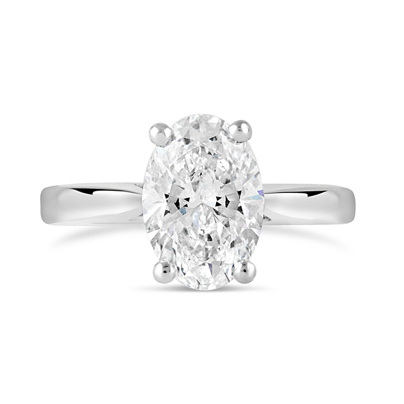 Oval Solitaire Engagement Ring 1.02ct