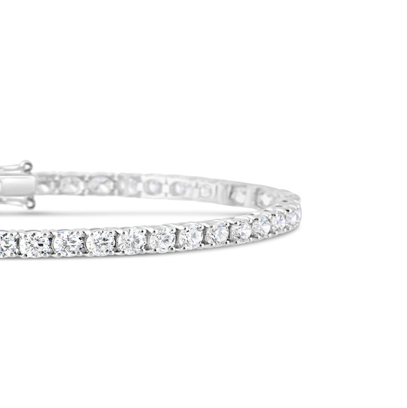 Round Brilliant Cut Diamond Tennis Bracelet 4.01ct
