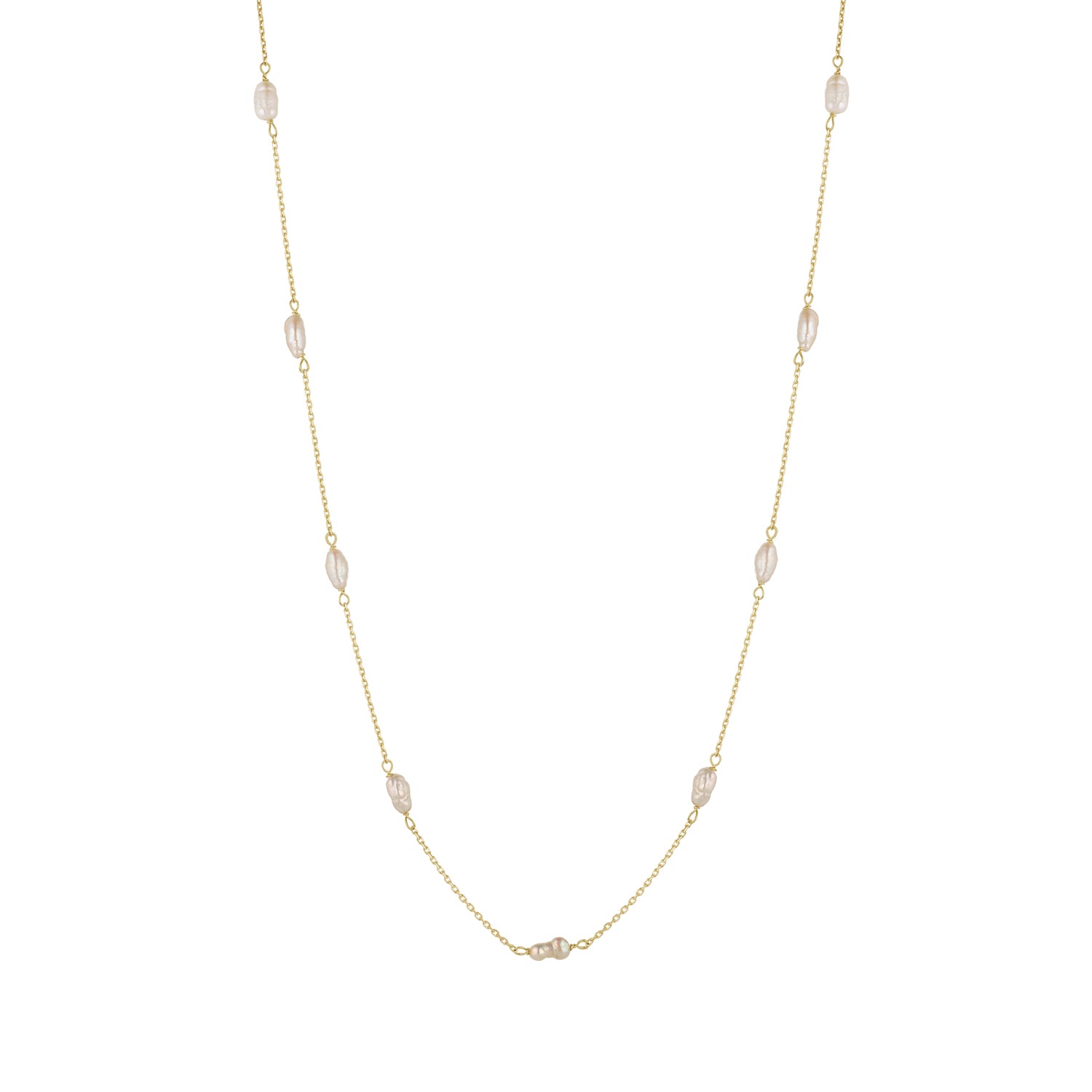 Freshwater Pearl Station Necklace