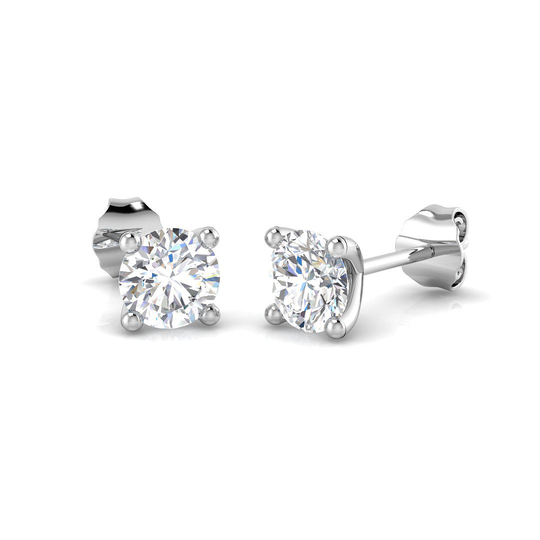 Round Brilliant Diamond Stud Earrings 1.00ct