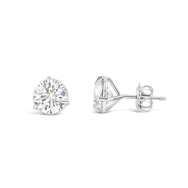 Round Brilliant Diamond Stud Earrings 4.00ct