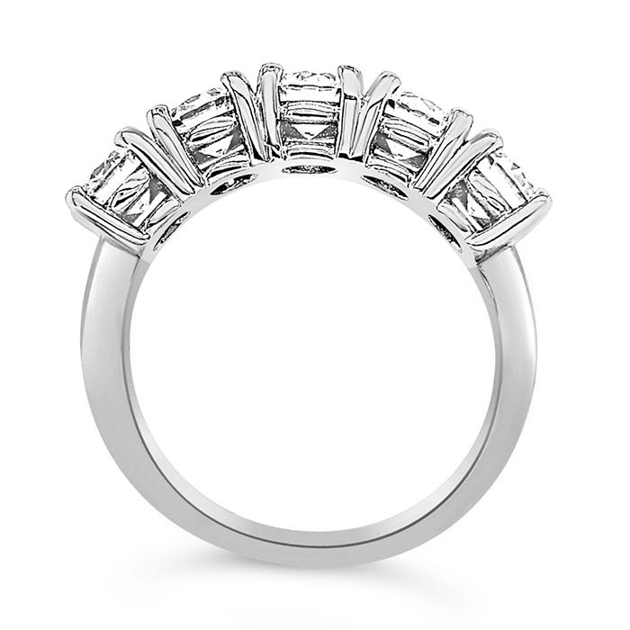 Round Brilliant Five Stone Eternity Ring 2.56ct