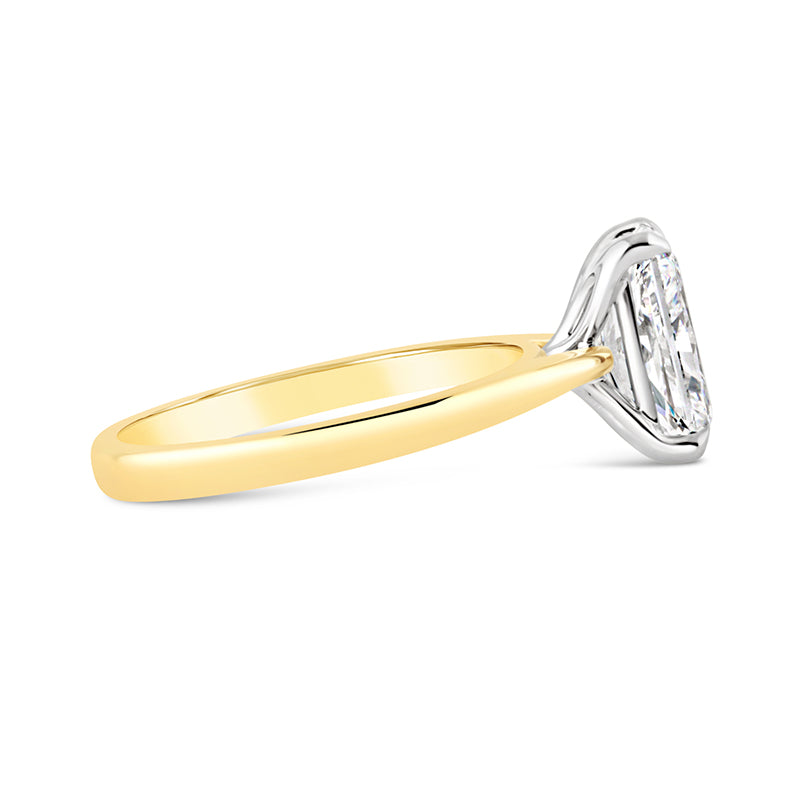 Radiant Cut Solitaire Engagement Ring 2.18ct