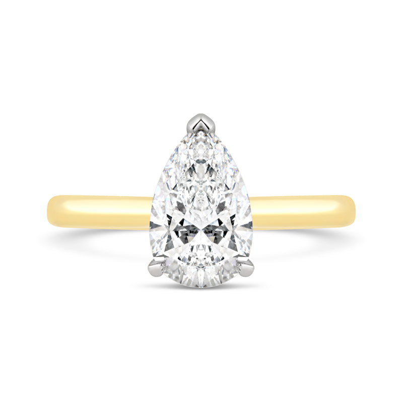 Pear Solitaire Engagement Ring 2.00ct