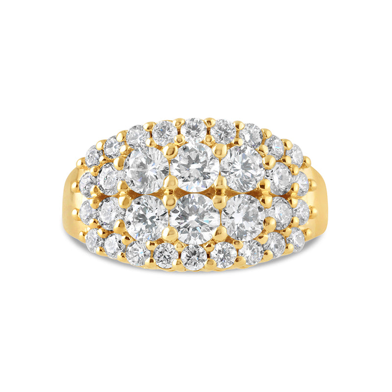 Quadruple Row Diamond Ring 2.00ct