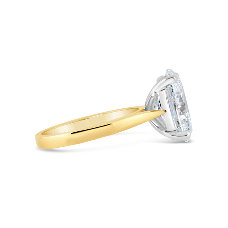 Oval Solitaire Engagement Ring 4.08ct