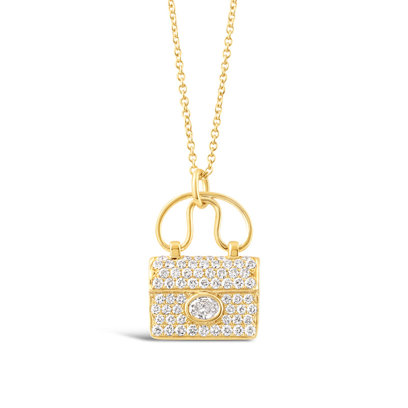 Diamond Handbag Pendant .74ct