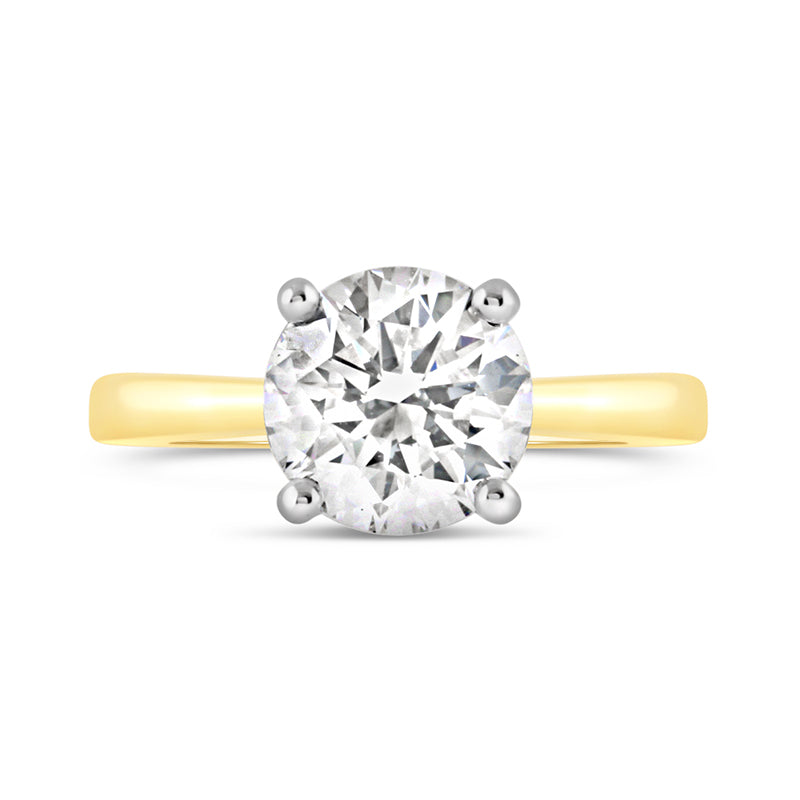 Classic Round Brilliant Solitaire Engagement Ring 2.02ct