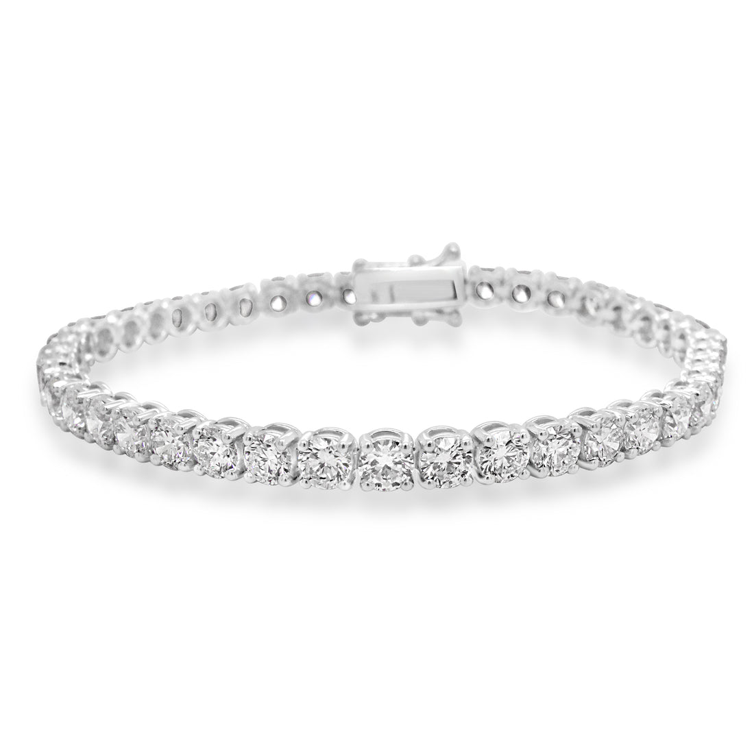 Round Brilliant Cut Diamond Tennis Bracelet 9.30ct