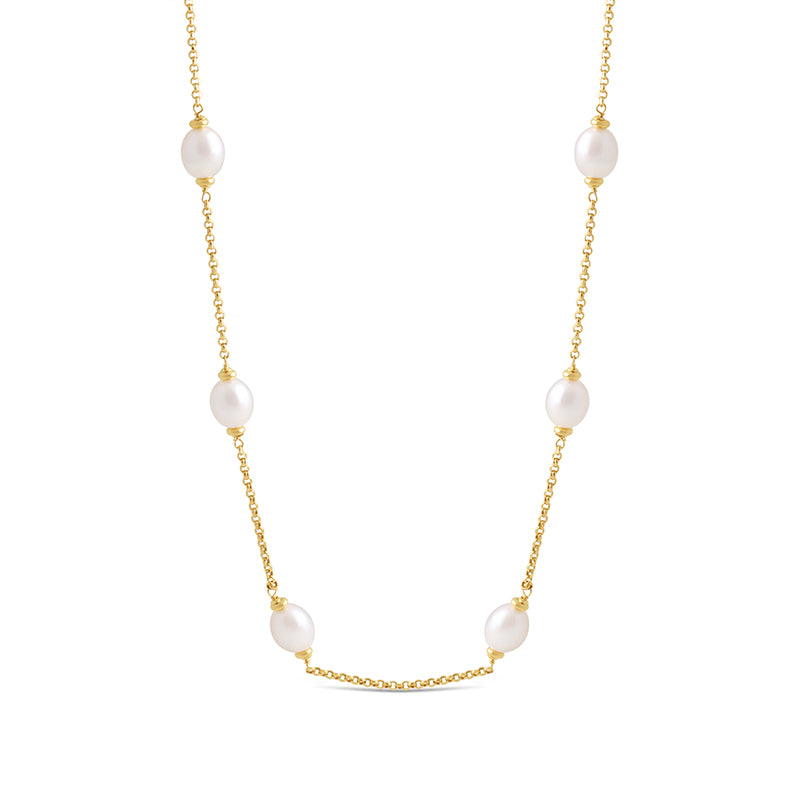 Berry Mini Pearl Necklace (10mm) - 55cm