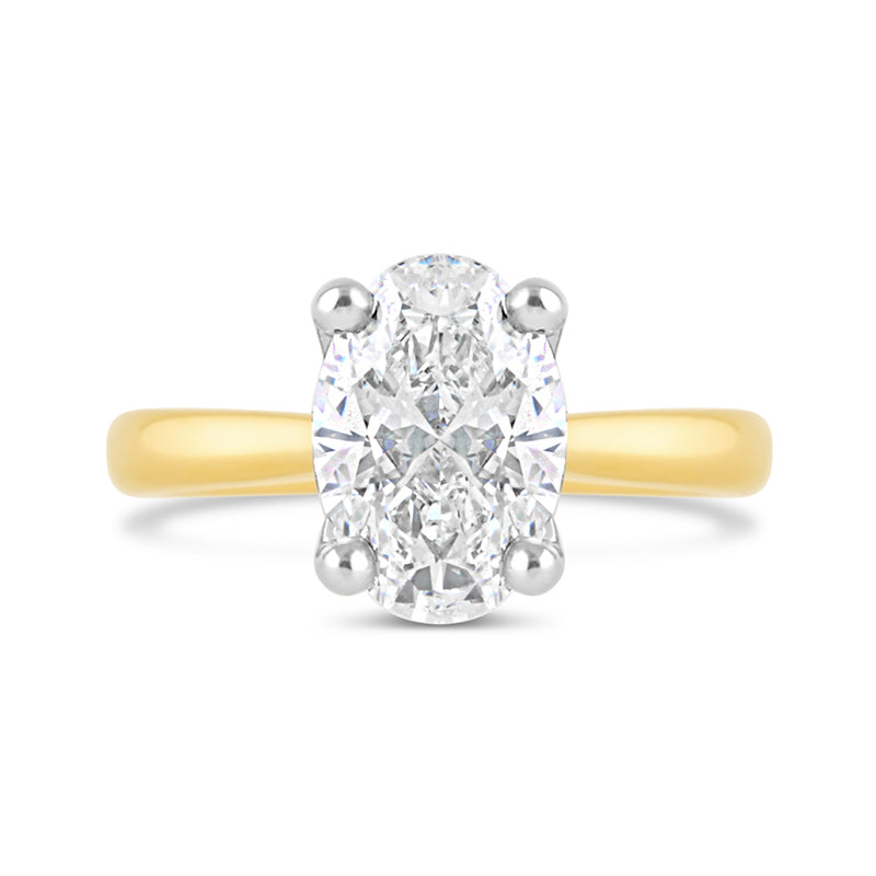 Oval Diamond Solitaire Ring 2.03ct