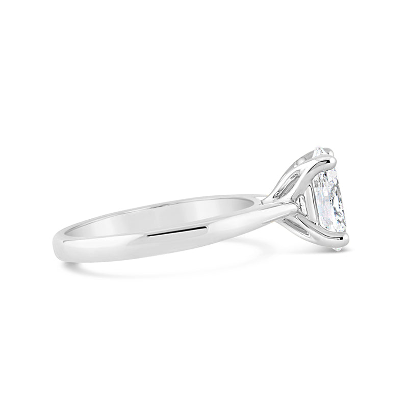 Oval Cut Diamond Solitaire Engagement Ring 2.06ct