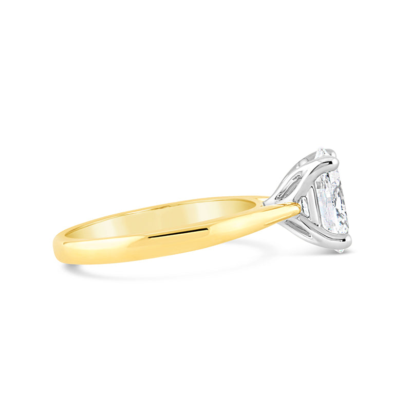 Oval Cut Diamond Solitaire Engagement Ring 2.09ct